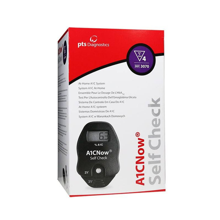 A1CNow SELFCHECK At-Home A1C Test Kit with 4 Strips