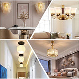 6-Pack KLG E12 LED Candelabra Bulbs, 4W Equivalent to 40W T3/T4, Daylight White 5000K, AC120V, Non-Dimmable for Chandeliers and Ceiling Fans