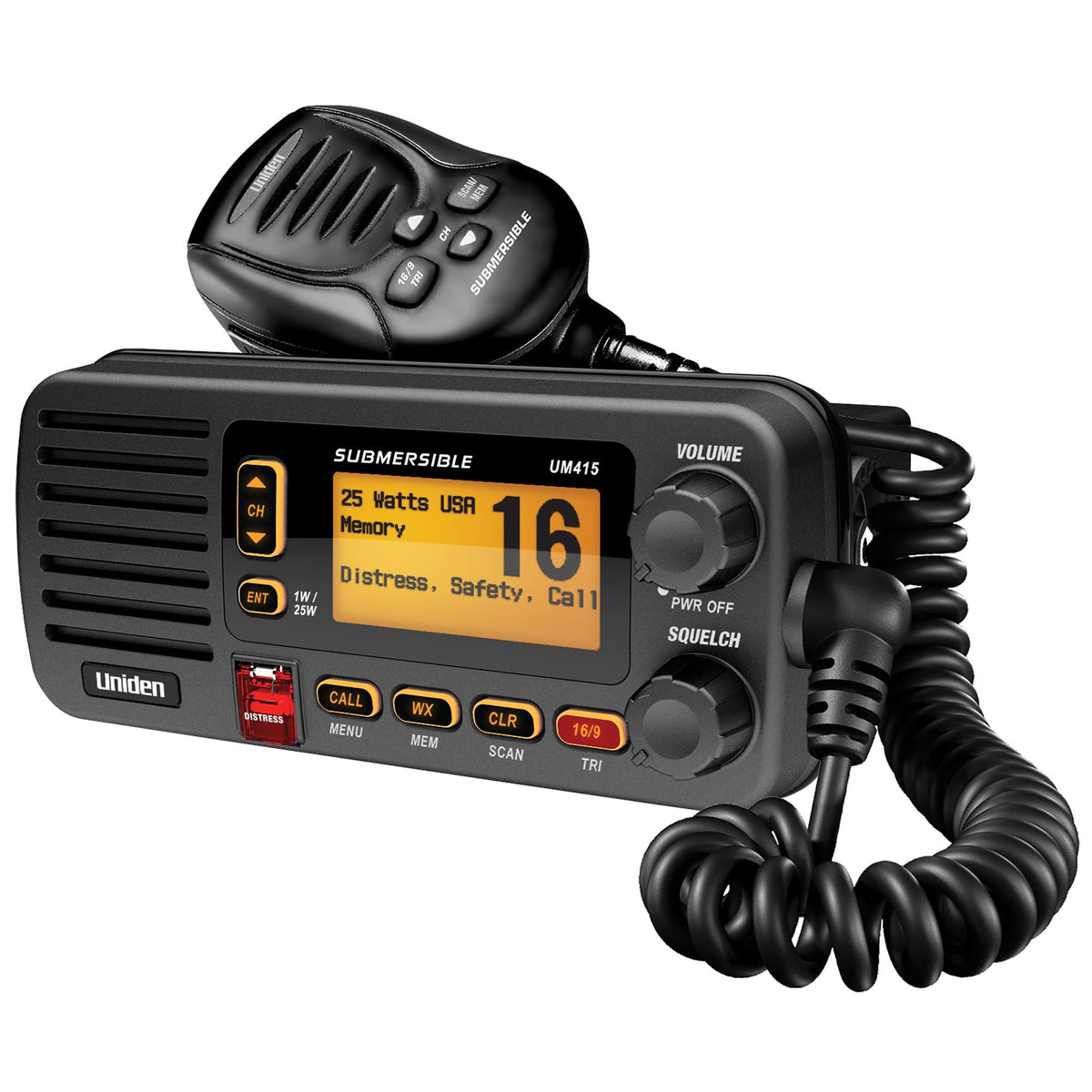 Uniden Oceanus D Black VHF Marine Radio