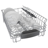 Bosch 800 Series 18 Top-Control Smart Built-In Dishwasher with 3rd Rack, 44 dBA, Silver