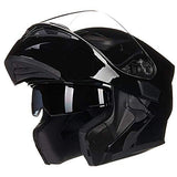 ILM Model 902 Modular Motorcycle Helmet with Flip-Up Full-Face Design, Dual Visors, DOT Certification, and 6 Colors