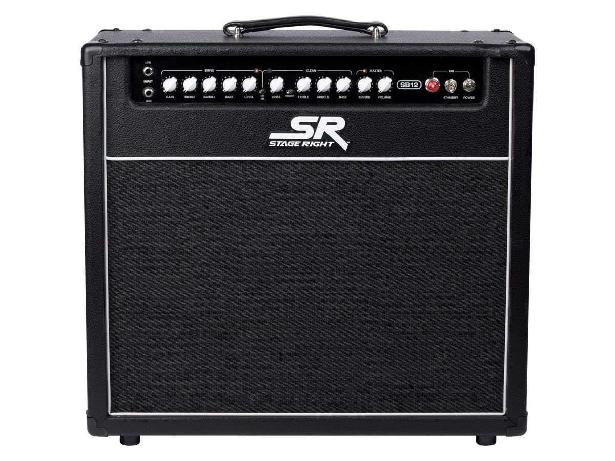 Stage Right by Monoprice SB12 50-Watt All-Tube Guitar Amp Combo with 2-Channel Controls, 1×12 Speaker and Reverb