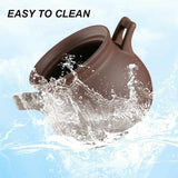 Ceramic Casserole Cooking Pot Crafted from Clay Stoneware, Japanese Stew and Oven Bakeware for Cazuelas de Barro