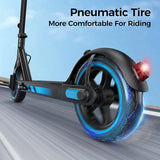 Foldable Adult Electric Scooter with APP Control, 19/25 Mph Max Speed and 21/25/35 Miles Range, 350/500/600W Motor, 8.5/10 Inflatable Tires, UL 2272 Certified