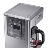 Wolf Gourmet 10-Cup Coffee Maker with Water Filtration, Stainless Steel Finish and Red Knob