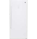 GE FUF14SMRWW Frost-Free Upright Freezer with 14.1 Cu. Ft. of Storage