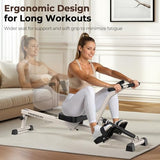 Foldable Feierdun Hydraulic Rowing Machine for Home with 12 Resistance Levels and 300 LBS Capacity