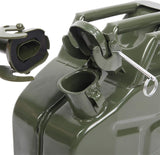 Portable 10L / 2.5-Gallon Metal Diesel and Gas-Fuel Tank with Pipe, Cold-Rolled Plate, Green 1
