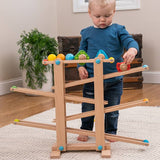Fat Brain Toys Roll & Go Wooden Marble Run