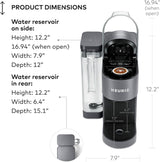 Keurig K-Supreme Single-Serve K-Cup Pod Coffee Maker with MultiStream Technology, 4 Brew Sizes & 66oz Dual-Position Removable Reservoir, Black