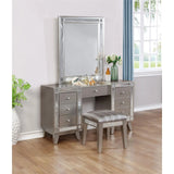 Pemberly Row 3-Piece Contemporary Wood Vanity Set with Metal Finish