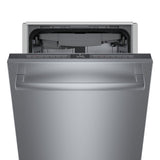 Bosch 800 Series 18 Top-Control Smart Built-In Dishwasher with 3rd Rack, 44 dBA, Silver