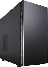 Fractal Design Define R5 ATX Mid-Tower Case in Black, Built for Silent Operation and High Airflow with 2x Dynamix GP-14 140mm Fans, Water-Cooling Ready