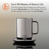 Ember Temperature Control Smart Mug 2, 14 Oz App-Controlled Heated Coffee Cup with Improved Design & 80-Minute Battery Life, White