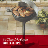 George Foreman Silver Electric Grill for 12+ Servings, Up to 15