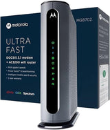 Motorola MG8725 DOCSIS 3.1 Cable Modem with Built-In WiFi 6 AX6000 Router, Up to 6000 Mbps