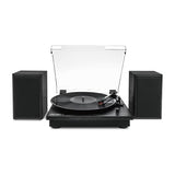 Victrola The Quincy 6-in-1 Bluetooth Record Player & Multimedia Center with 3-Speed Turntable, CD & Cassette Player, AM/FM Radio, Built-In Speakers and Wireless Music Streaming, Natural