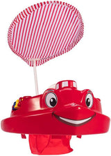 SwimWays Molded Plastic Baby Tug Boat Float with Canopy and Interactive Toys