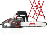 Oregon CS1500 18-Inch Corded Electric Chainsaw with 15 Amp Motor, Integrated PowerSharp Self-Sharpening System, 120V Power, and 2-Year Warranty