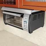 BLACK+DECKER SpaceMaker Digital Toaster Oven with Stainless Steel and Black Finish, Silver, TROS1000