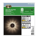 Hampton Bay 8-Pack Bronze Low-Voltage LED Landscape Path Lights for Outdoor Use