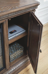 Charmond Extra-Large TV Stand by Ashley Furniture with Integrated Fireplace