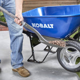 Kobalt Steel Wheelbarrow with 7-Cu Ft Capacity and Flat-Free Tire, P7-Sf-2W-K 35098