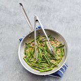 All-Clad D5 8×22 Fry Pan Crafted from Brushed Stainless Steel