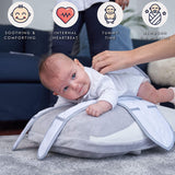Babocush Newborn Comfort Cushion with Gentle Vibration and Heartbeat Sound for Tummy Time, Colic, Gas, and Reflux Relief