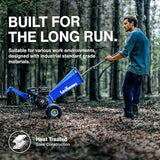 Landworks 7 HP Gas-Powered Wood Chipper, Shredder and Mulcher with Compact Rotor Assembly, Handles Branches up to 3 Inches