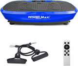 Wonder Maxi 3D Vibration Plate Exercise Machine with Dual-Motor Oscillation, Remote Control and Resistance Bands for Whole-Body Workouts, Weight Loss and Toning