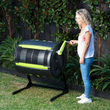 Maze 65-Gallon Compost Tumbler with Matching Cart
