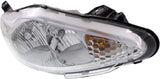 Evan-Fischer Clear-Lens Halogen Headlight Set for 2011-2013 Ford Fiesta, CAPA Driver and Passenger Side Pair with Bulbs