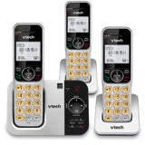 VTech DECT 6.0 Expandable Cordless Phone System with Answering Machine, 3 Handsets, CS5329-3