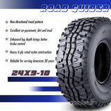 10270 ATV Tire, 24x9x10, 6PR, Single Replacement Tire