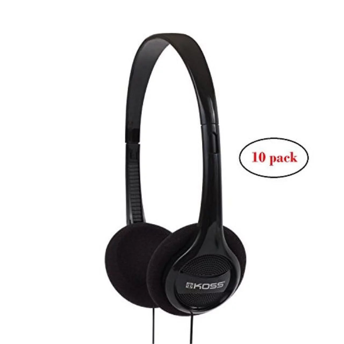 10-Pack Koss KPH7 Portable Lightweight Headphones in Black