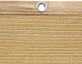 90% Shade Fabric Canopy Cover with Taped Edges, Grommets and 12 Bungee Balls, Wheat, 12?? x 20??