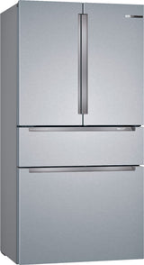 Bosch 800 Series Counter-Depth Smart Refrigerator, 20.5 Cu. Ft. with 4-Door French Door Configuration, Stainless Steel