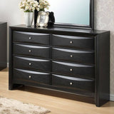 Glory Furniture Marilla Black 8-Drawer Dresser, Model G1500-D