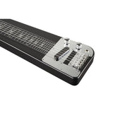 RLS-1 Lap Steel Guitar Set with Stand and Gig Bag, Metallic Black