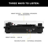 Victrola The Quincy 6-in-1 Bluetooth Record Player & Multimedia Center with 3-Speed Turntable, CD & Cassette Player, AM/FM Radio, Built-In Speakers and Wireless Music Streaming, Natural