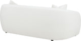 Isabella Upholstered Sofa by Coaster Home Furnishings, White with Tight-Back Seating