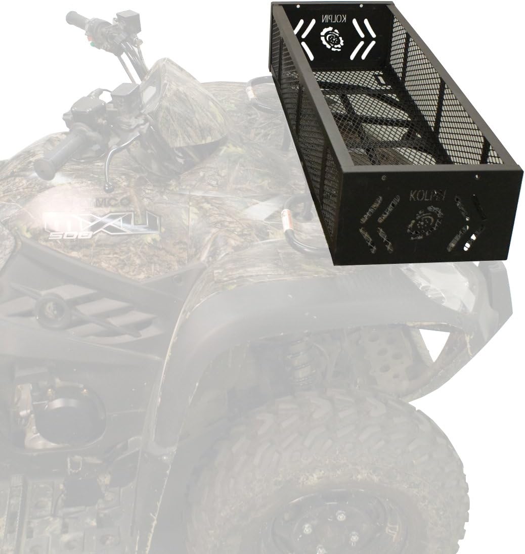 Black Kolpin 53360 ATV Front Rack Gear Basket