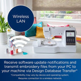 Computerized Sewing and Embroidery Machine with Wireless LAN, 135 Built-In Designs and 103 Stitches