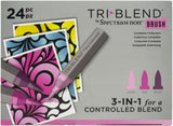 Spectrum Noir Triblend Brush Marker Set, 24-Piece Complete Collection