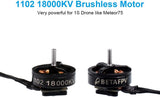 BETAFPV Meteor75 1S Brushless Whoop FPV Racing Drone, Featuring TBS Crossfire, BT2.0 Connector, F4 AIO 1S FC, VTX, 18000KV 1102 Motor and C02 Camera
