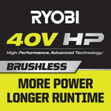 RYOBI RY405010BTL 40V HP Brushless Cordless Chainsaw with 14-Inch Bar, Battery and Charger Not Included