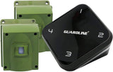 Guardline Wireless Driveway Alarm System with 4 Weatherproof Motion Detectors, 1 Receiver and 1/4 Mile Range for Outdoor Home and Property Security