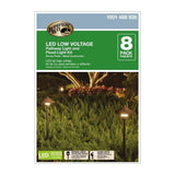 Hampton Bay 8-Pack Bronze Low-Voltage LED Landscape Path Lights for Outdoor Use