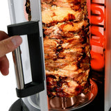 Black NutriChef Vertical Rotisserie Oven for Rotating Kebob Cooking